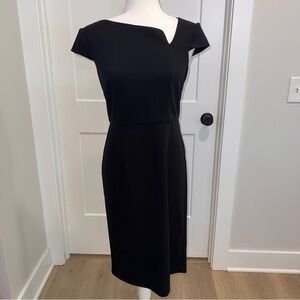 JM Collection Asymmetrical Black Dress